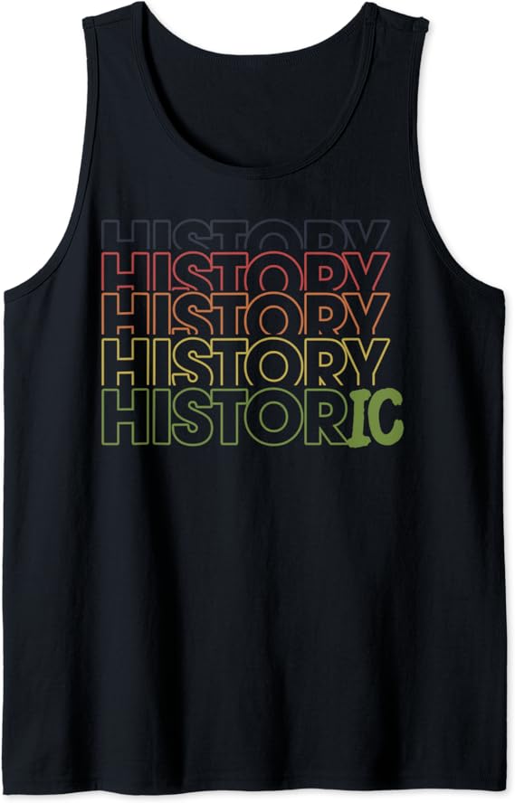 Trendy History Then Historic Tank Top Amazon.co.uk Fashion